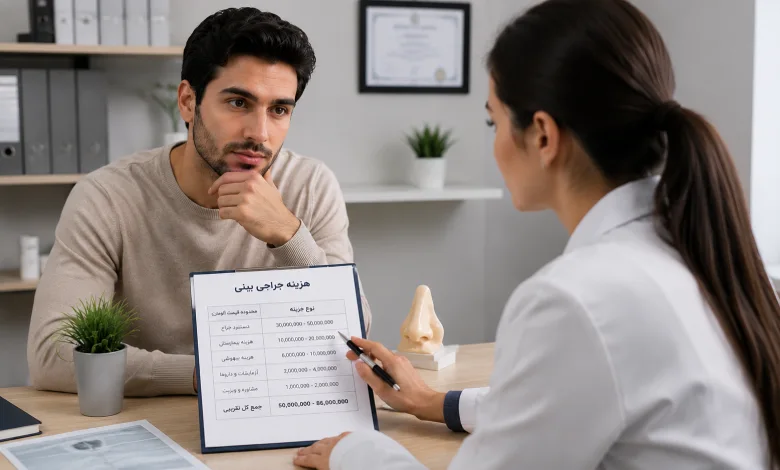 آیا نوع بینی در هزینه عمل تأثیر دارد؟